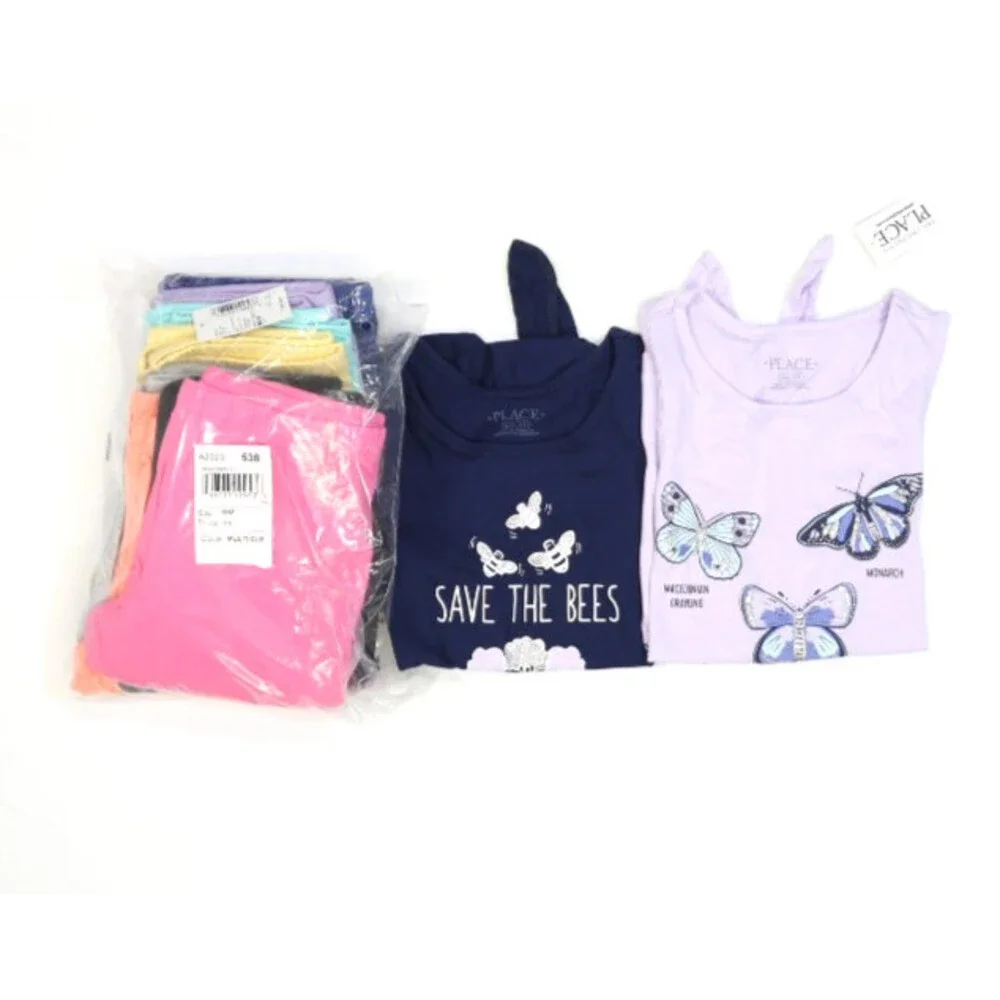 The Childrens Place Bulk Lot Of 10 Girls Size Medium 7/8 Mix Season Tops Bottoms